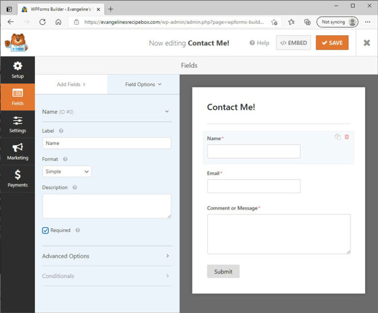 Your First WordPress Contact Form