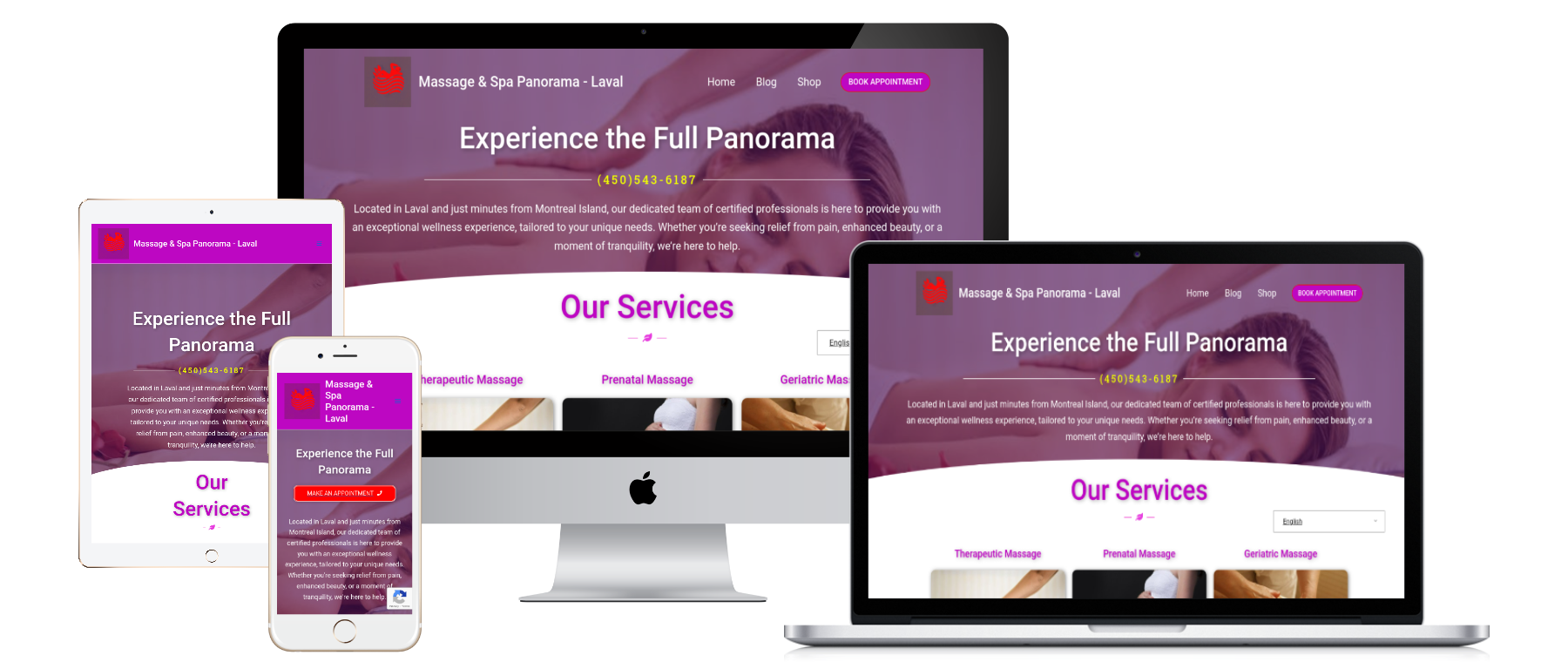 Massage Therapist Web Design